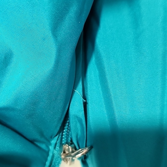 Vibrant Blue Insulated Puffer Jacket with Hood - Picture 9 of 10